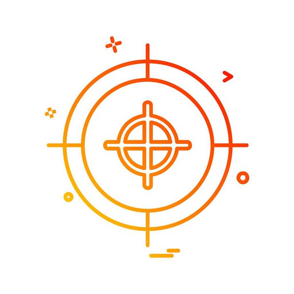 Target icon design vector 