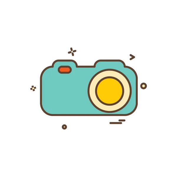 Camera Icon Design Vector — Stock Vector