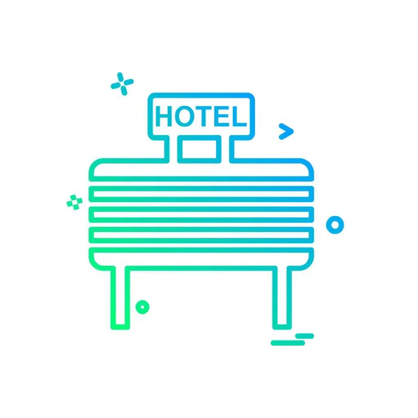 ホテルのアイコンデザインベクトル — ストックベクタ