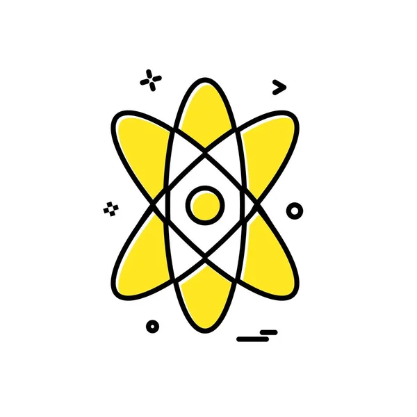 Ilustração Vetorial Design Ícone Nuclear —  Vetores de Stock