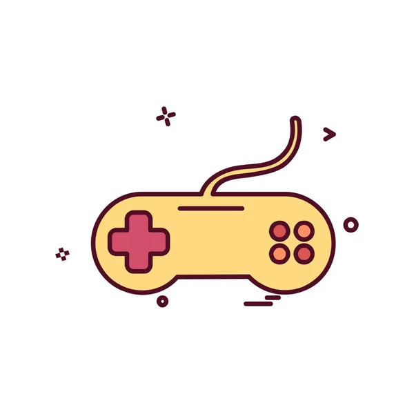 Juego Controlador Icono Diseño Vector — Vector de stock