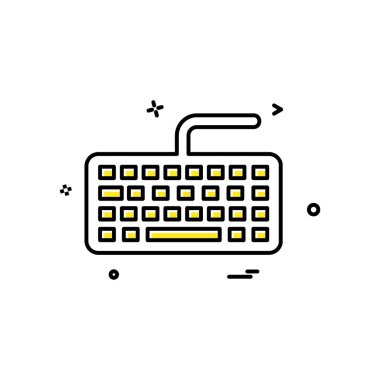 Anahtar kurulu simge tasarlamak vektör