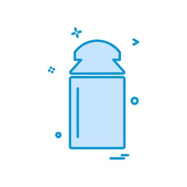 Şişe simgesi tasarım, renkli vektör çizim