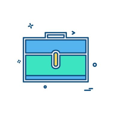 Evrak Çantası'nı simge tasarlamak vektör 