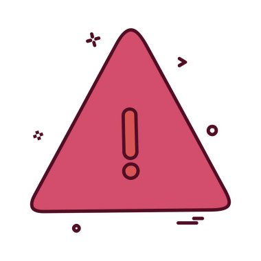 Uyarı simge tasarlamak vektör 