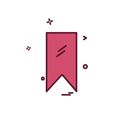 Etiketi simgesi tasarım, renkli vektör çizim