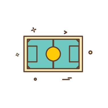 Futbol ikonu tasarım vektörü