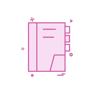 defter simge tasarlamak vektör