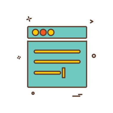 Web düzeni simge tasarım vektörü