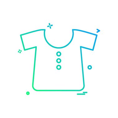 Giysi simgesi tasarım vektörü