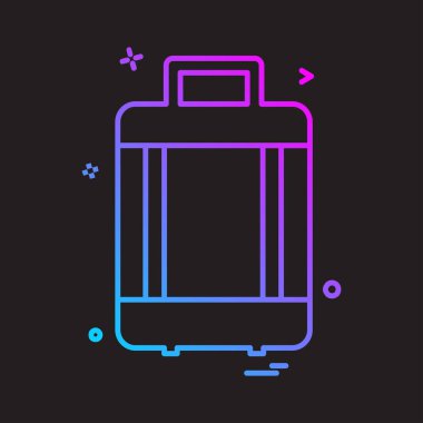 Seyahat simgesi tasarım vektörü 