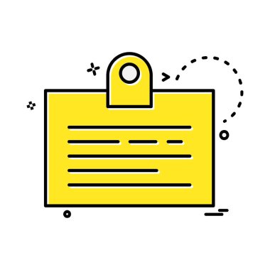 Pano simgesi tasarım, renkli vektör çizim