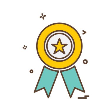 madalya simge tasarlamak vektör 