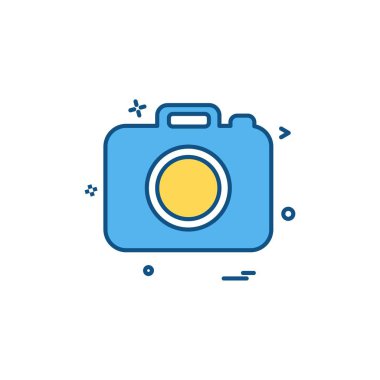 Kamera simge vektör tasarımı