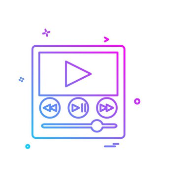 Ortam ve Kamera simgesi tasarım vektörü 