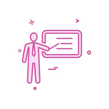 Sunu simgesi tasarım, renkli vektör çizim