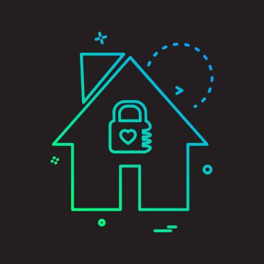 Emlak simge tasarlamak vektör