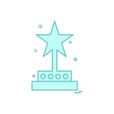 Ödül simgesi tasarım vektörü