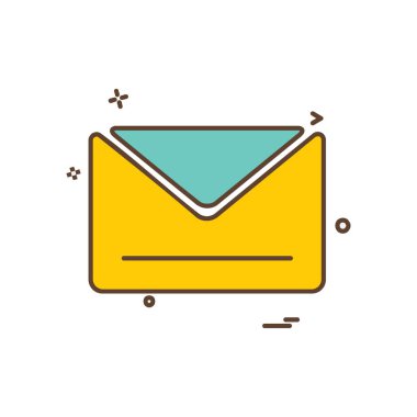 İleti simge tasarlamak vektör