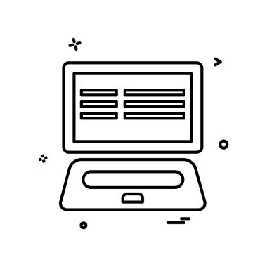 Bilgisayar simgesi tasarım vektörü