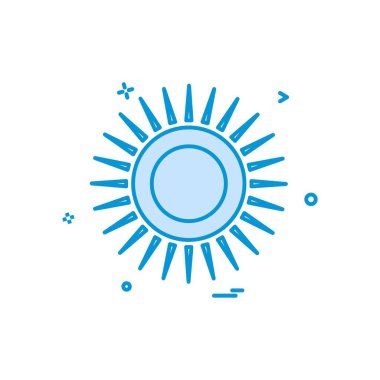 Güneş simgesi tasarım vektörü