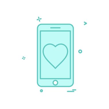 Mobil simge tasarım vektörü