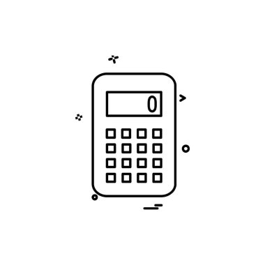 Hesap makinesi simgesi tasarım vektörü
