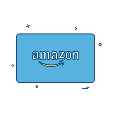 Amazon kredi kartı tasarlamak vektör 