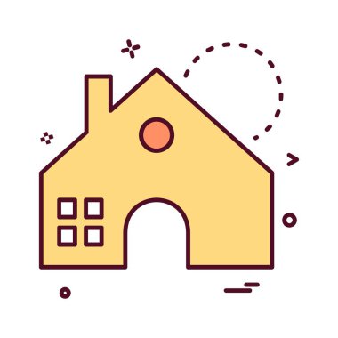 Emlak simge tasarlamak vektör