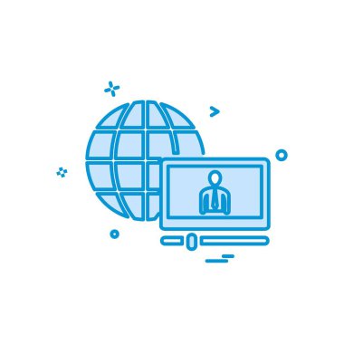 Küre simge tasarlamak vektör