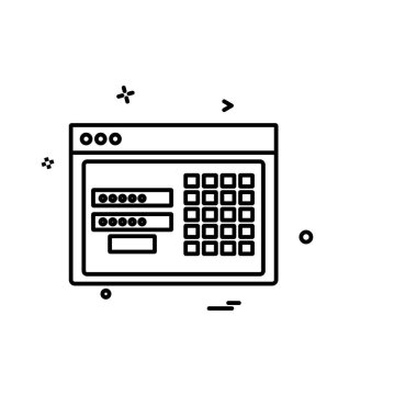 İş simgesi tasarım vektörü