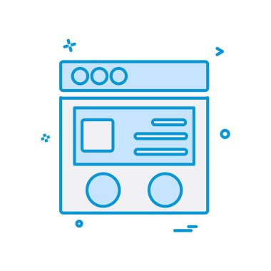 Web düzen simge tasarlamak vektör