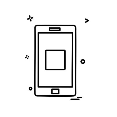 Telefon simgesi tasarım vektörü