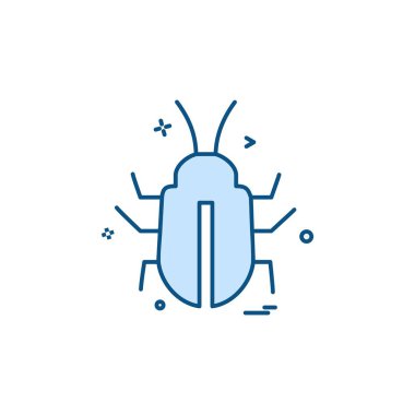 Böcekler simge tasarım vektörü 