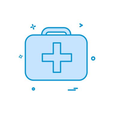 Tıbbi simge tasarım, renkli vektör çizim