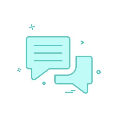 sohbet kabarcık sms simge vektör tasarımı