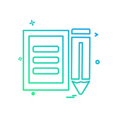 Metin simge tasarlamak vektör 