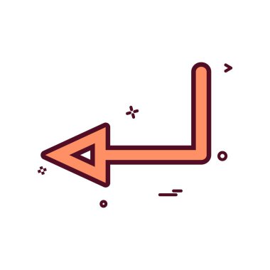 sol ok işareti simgesi vektör tasarım trafik