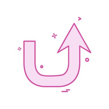 Ok simgesi tasarım vektörü