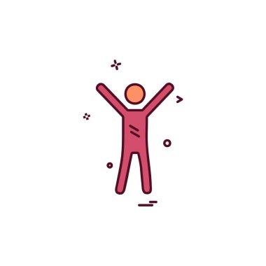 Sporcu simgesi tasarım vektörü