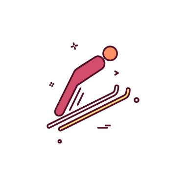 Kayak simgesi tasarım vektörü