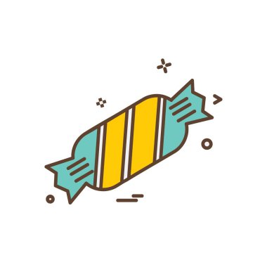 Şekerleme simge tasarlamak vektör