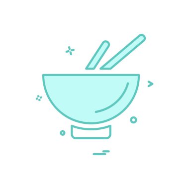 Bowl simge tasarım vektörü