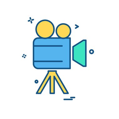 Kamera simgesi tasarım vektörü