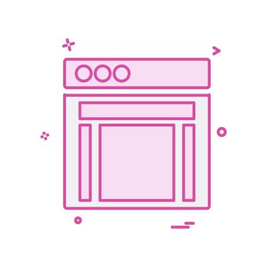 Web düzeni simge tasarım vektörü