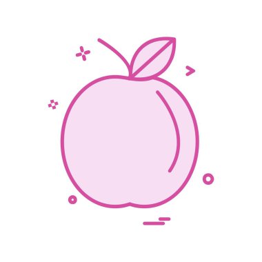 Meyve simgesi tasarım vektörü 