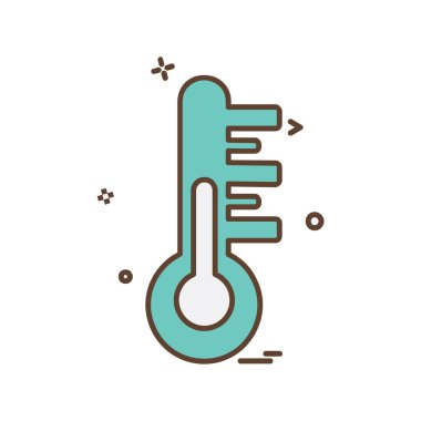 Sıcaklık simgesi tasarım vektörü