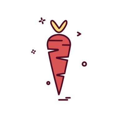 Sebze ikonu tasarım vektörü