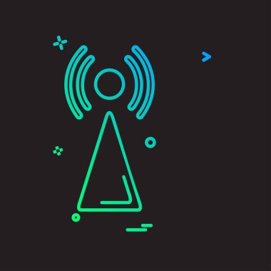 Wifi simge tasarım vektörü