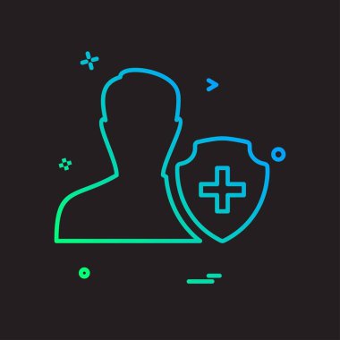 Avatar simge tasarım vektörü